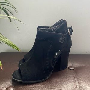 Peep Toe Ankle Booties